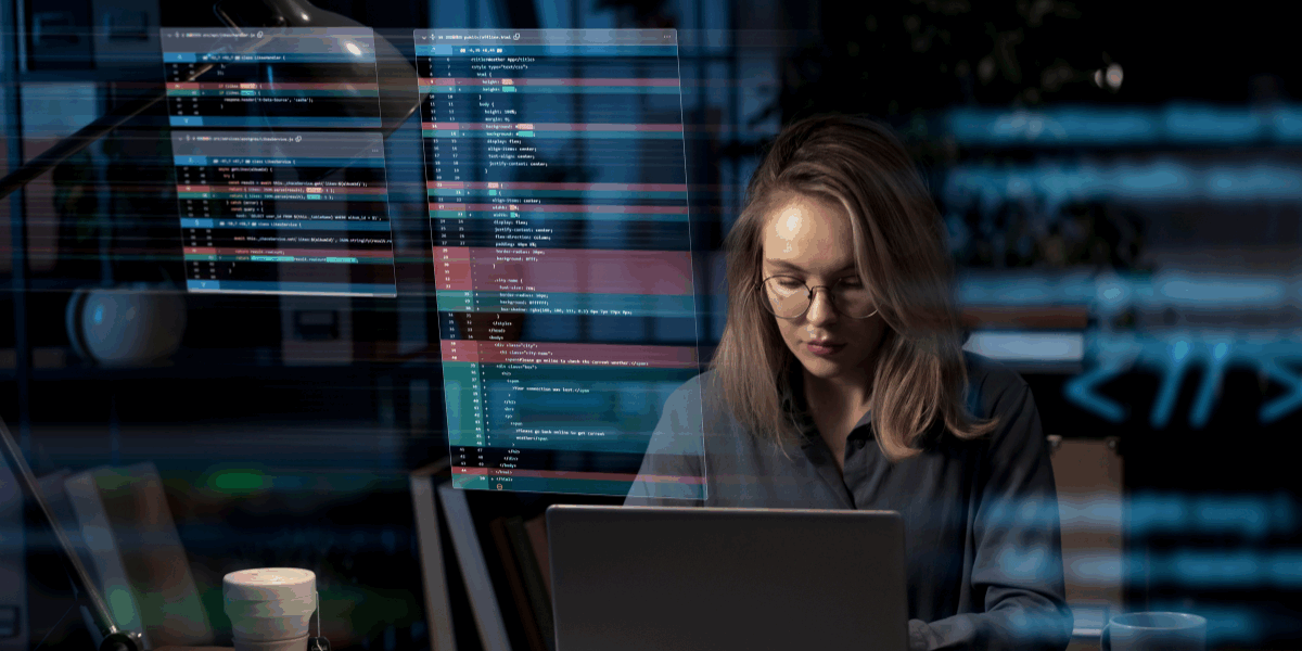 Article pentest – test intrusion cybersecurite W3COM Analyste cybersécurité travaillant sur un test d’intrusion automatisé, affichant du code sur un ordinateur portable dans un environnement de bureau